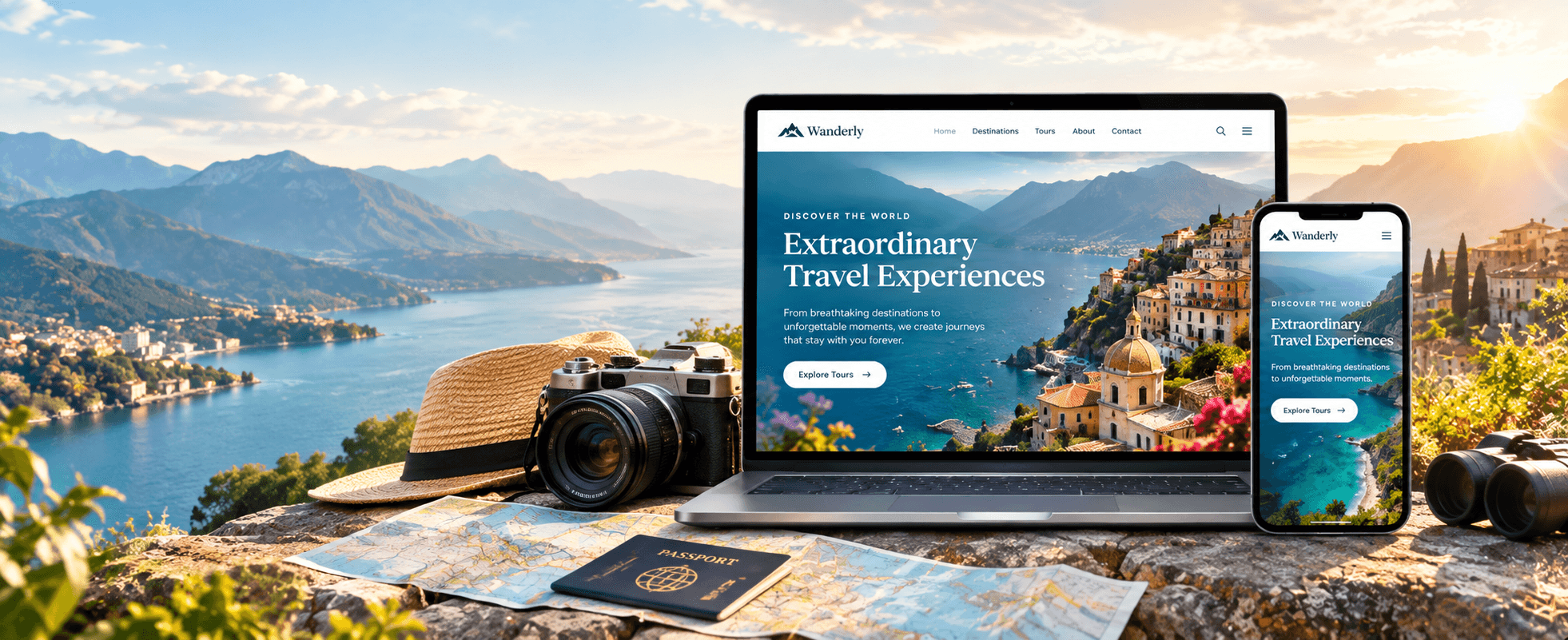 Travel and tourism website design